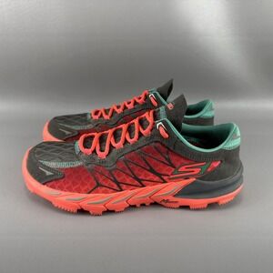 Skechers Go Bionic Womens Shoes Sz 7.5 Orange Gray Athletic Trail Hiking Running